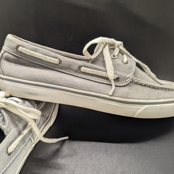 SPERRY Women's boat shoes grey lace-ups size 9M - Picture 7 of 11